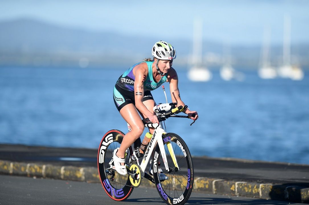 Women's winner Meredith Kessler - Credit: Delly Carr / Ironman.com