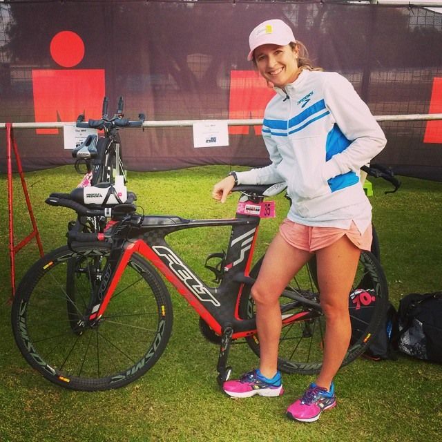 Felicity Sheedy-Ryan pre race. Photo Credit: Felicity's Facebook Page