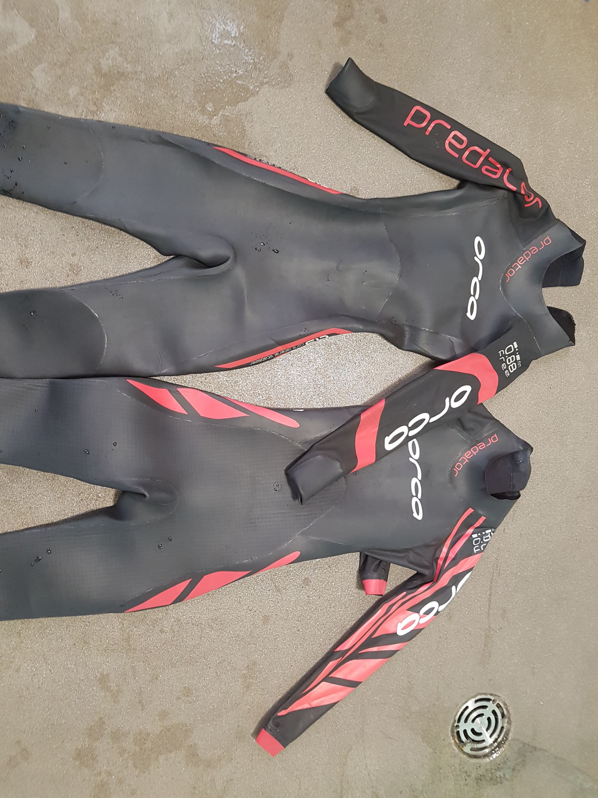 Image of the the improved Orca Predator wetsuit